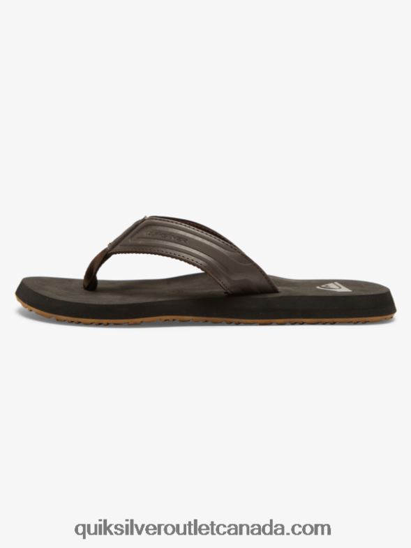 CA Quiksilver Men Monkey Wrench Core Slide Sandals brown 1 TX4R2972