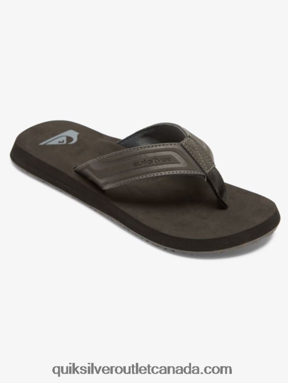 CA Quiksilver Men Monkey Wrench Core Slide Sandals grey 1 TX4R2974
