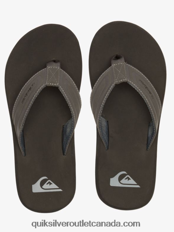 CA Quiksilver Men Monkey Wrench Core Slide Sandals grey 1 TX4R2974