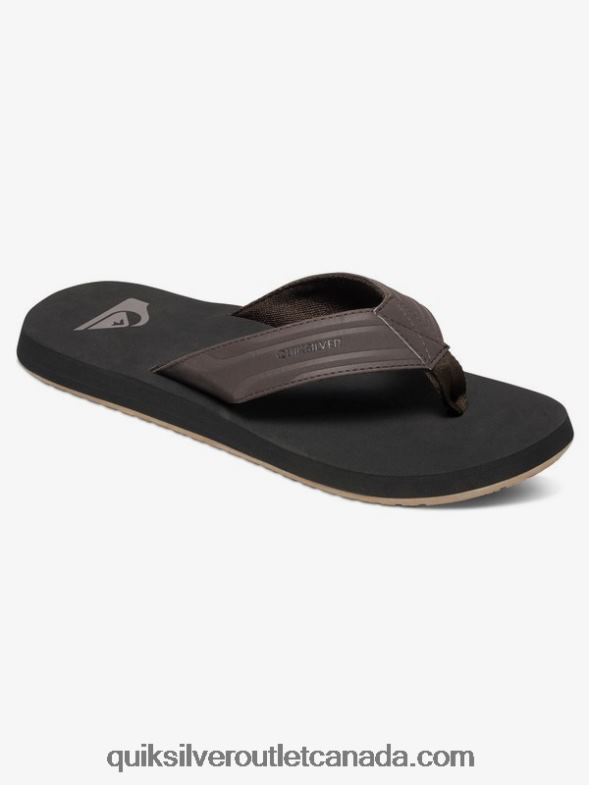 CA Quiksilver Men Monkey Wrench Sandals brown/black TX4R21646