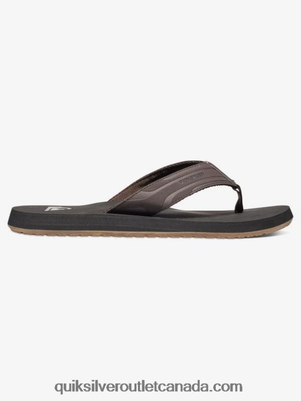 CA Quiksilver Men Monkey Wrench Sandals brown/black TX4R21646