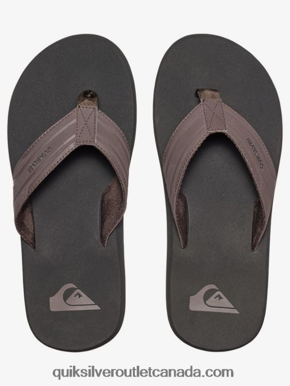 CA Quiksilver Men Monkey Wrench Sandals brown/black TX4R21646