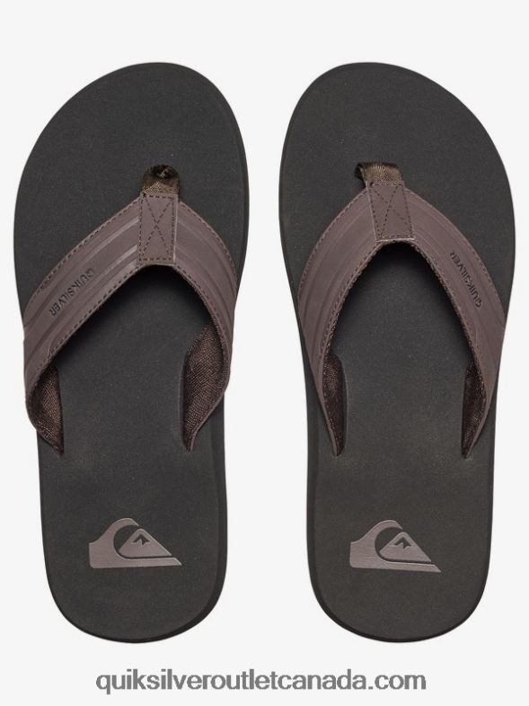 CA Quiksilver Men Monkey Wrench Sandals brown/black TX4R21646