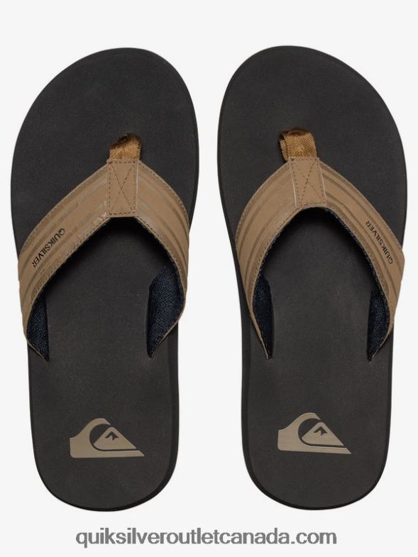 CA Quiksilver Men Monkey Wrench Sandals tan - solid TX4R21647