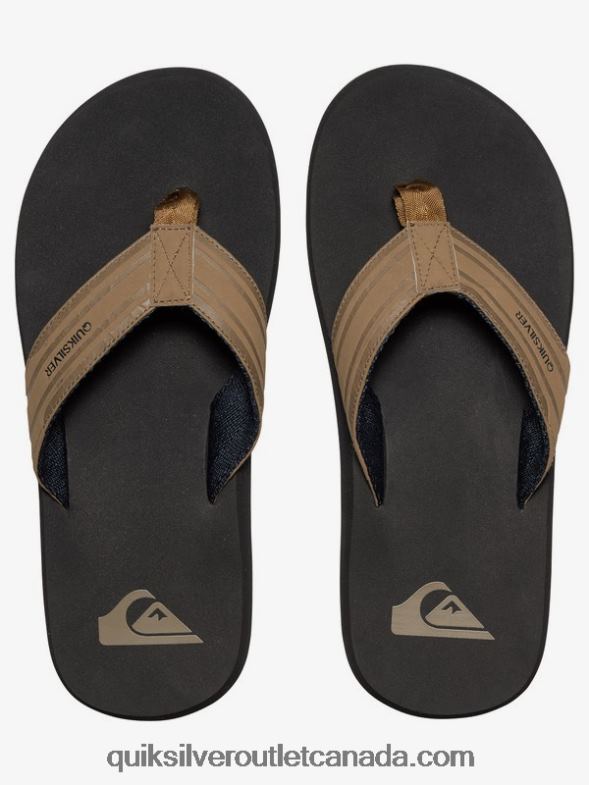 CA Quiksilver Men Monkey Wrench Sandals tan - solid TX4R21647