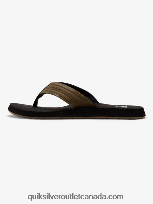 CA Quiksilver Men Monkey Wrench Sandals tan - solid TX4R21647