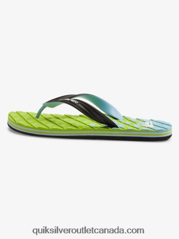 CA Quiksilver Men Oahuey Sandals green 1 TX4R2748