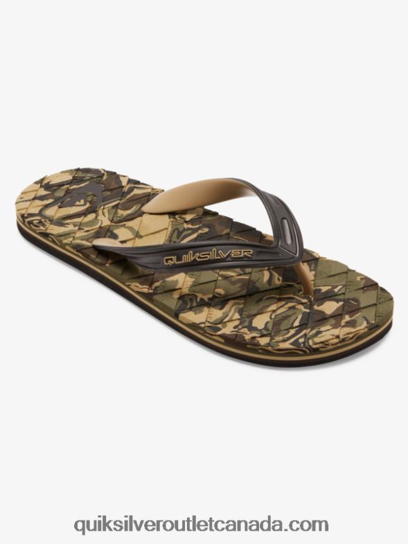 CA Quiksilver Men Oahuey Sandals green 2 TX4R2746