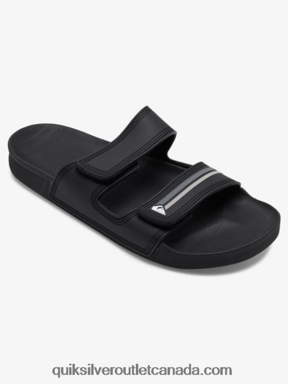 CA Quiksilver Men Rivi Double Adjust Sandals black/grey TX4R21076