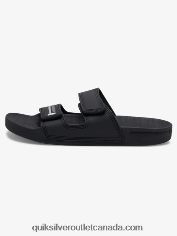CA Quiksilver Men Rivi Double Adjust Sandals black/grey TX4R21076