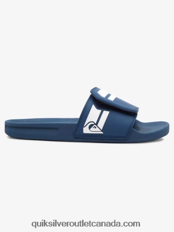 CA Quiksilver Men Rivi Slide Adjust Sliders blue/white TX4R21017