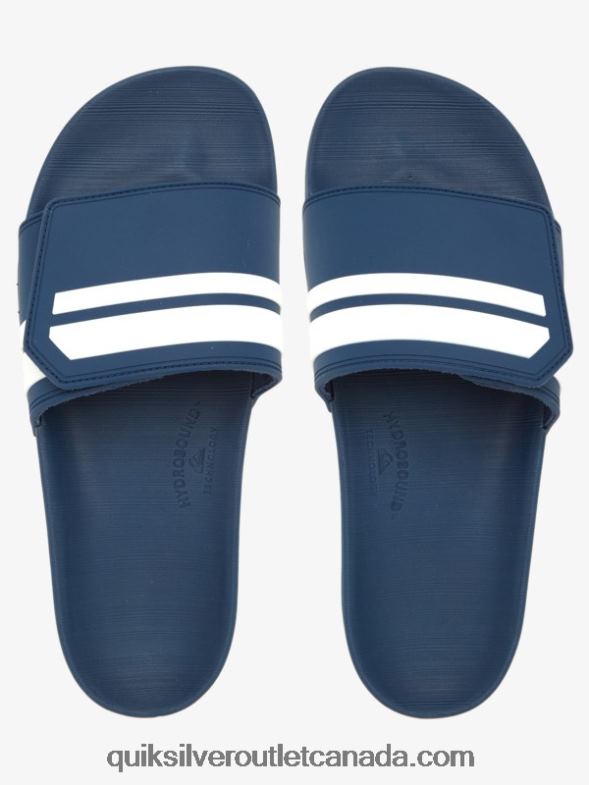 CA Quiksilver Men Rivi Slide Adjust Sliders blue/white TX4R21017