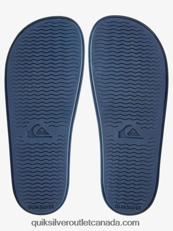 CA Quiksilver Men Rivi Slide Adjust Sliders blue/white TX4R21017