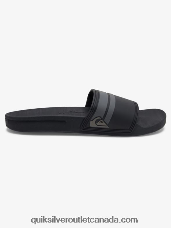 CA Quiksilver Men Rivi Slide Slider Sandals black/grey TX4R2763