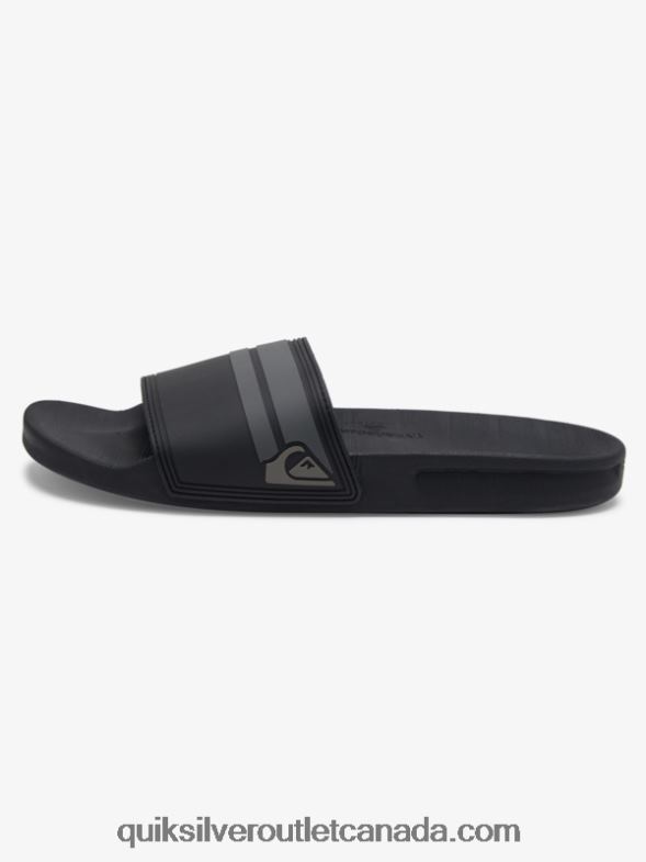 CA Quiksilver Men Rivi Slide Slider Sandals black/grey TX4R2763
