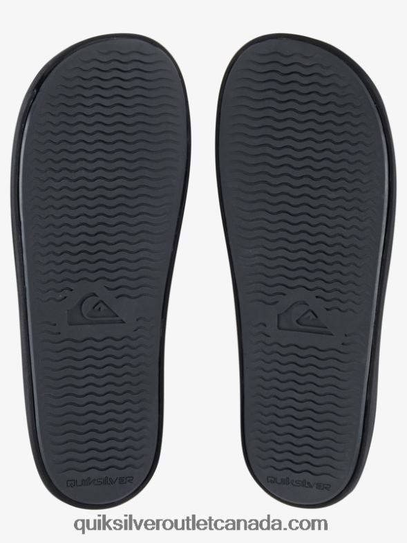 CA Quiksilver Men Rivi Slide Slider Sandals black/grey TX4R2763