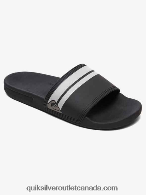 CA Quiksilver Men Rivi Slide Slider Sandals black/white TX4R2760