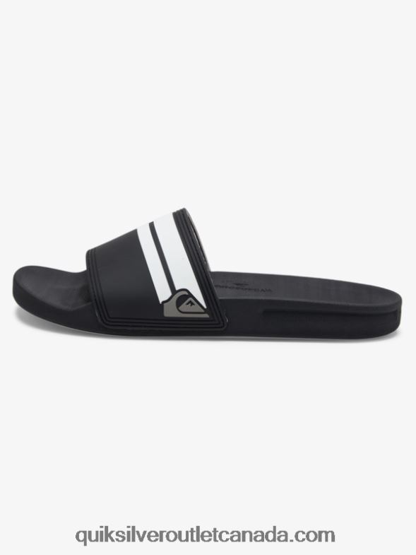 CA Quiksilver Men Rivi Slide Slider Sandals black/white TX4R2760
