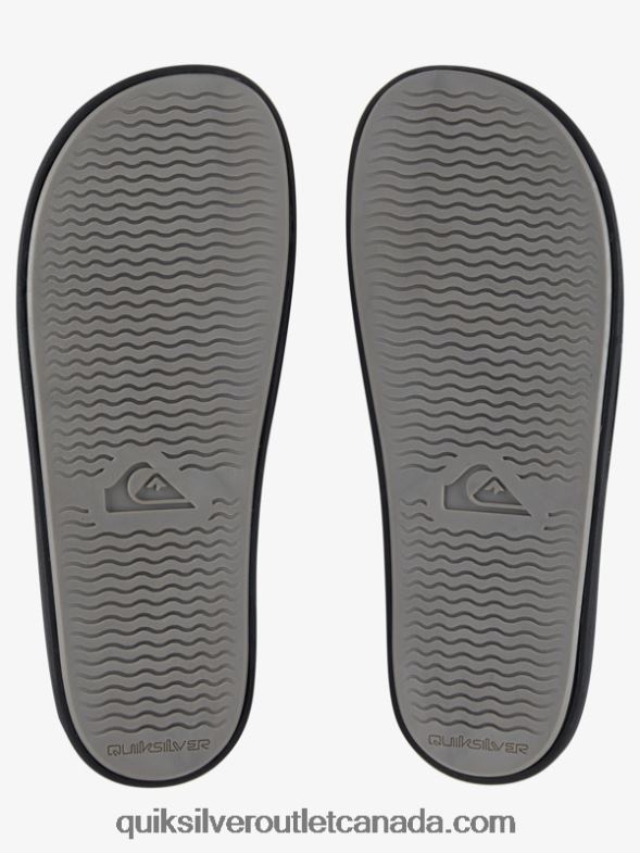 CA Quiksilver Men Rivi Slide Slider Sandals black/white TX4R2760