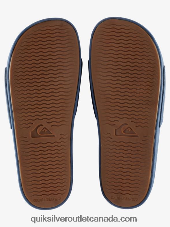 CA Quiksilver Men Rivi Slide Slider Sandals blue 7 TX4R2764