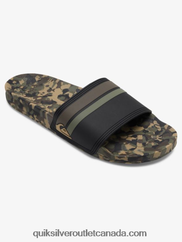CA Quiksilver Men Rivi Slide Slider Sandals green 2 TX4R2761