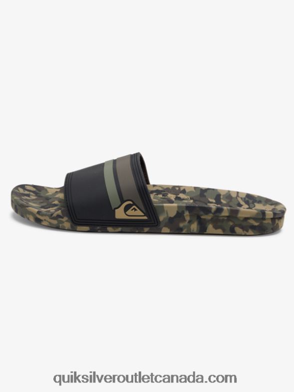 CA Quiksilver Men Rivi Slide Slider Sandals green 2 TX4R2761