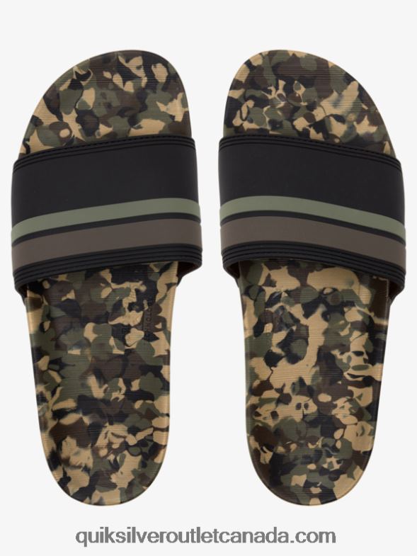 CA Quiksilver Men Rivi Slide Slider Sandals green 2 TX4R2761