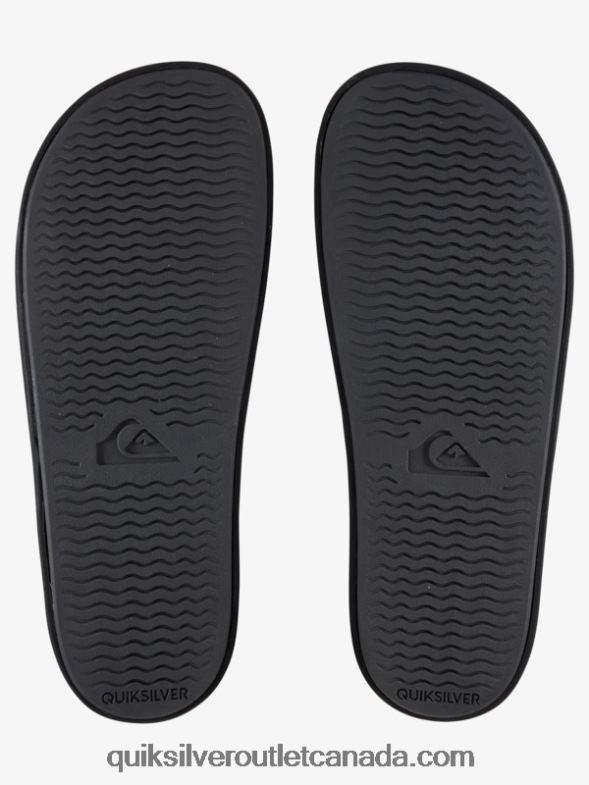 CA Quiksilver Men Rivi Slide Slider Sandals white/black TX4R2765