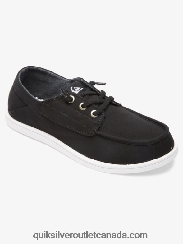 CA Quiksilver Men Harbor Dredged Shoes black/white TX4R21884