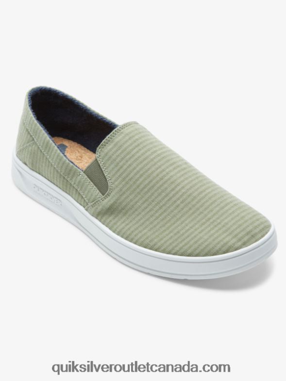 CA Quiksilver Men Harbor Wharf Slip-On Shoes green 1 TX4R21289